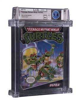 1989 NES Nintendo (USA) "Teenage Mutant Ninja Turtles" Oval SOQ Sealed Video Game - WATA 9.4/A+